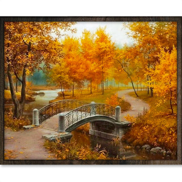 Herfst Landschap - Diamond Painting - 40x50cm - Vierkant